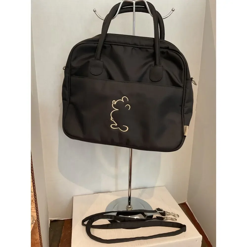 Disneyland Park - Black Nylon Laptop Tote Crossbody Bag